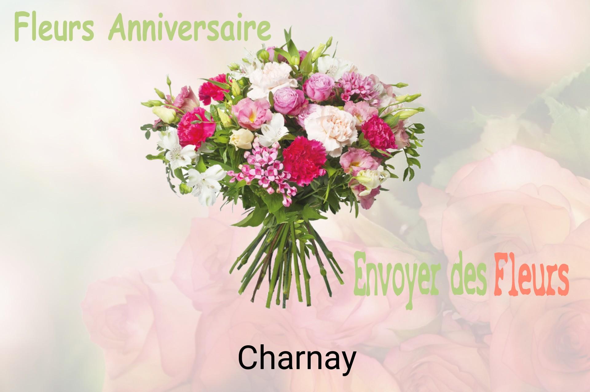 Bouquet de fleurs d’anniversaire livré à Charnay